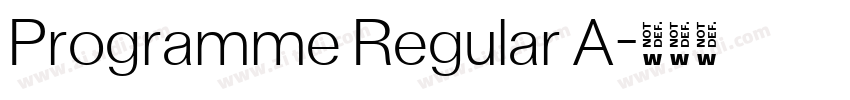 Programme Regular A字体转换